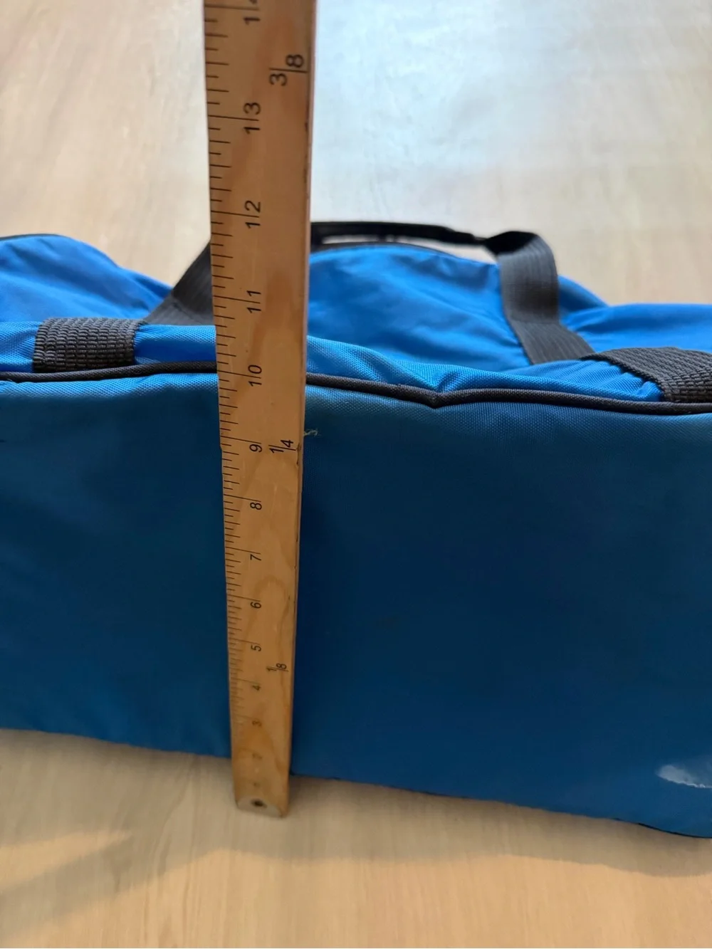 Vintage Nike Duffle Bag Gym workout Blue Swoosh Logo Weekender Travel 80s 90s